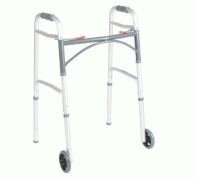 drive_medical_deluxe_folding_walker_two_button_with_5_wheels